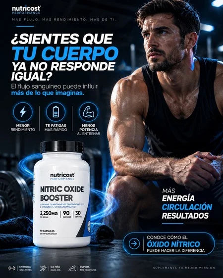 Óxido Nítrico Nutricost | Arginina + Citrulina 2250 mg